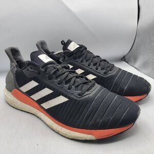 Adidas Solar Glide 19 Mens 13 Black Orange Sneaker Shoes Athletic Running G28062